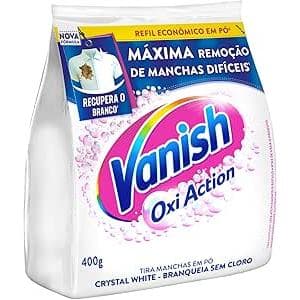 Kit 2 Vanish Tira Manchas Pó Crystal White Oxi Action 400g – Refil