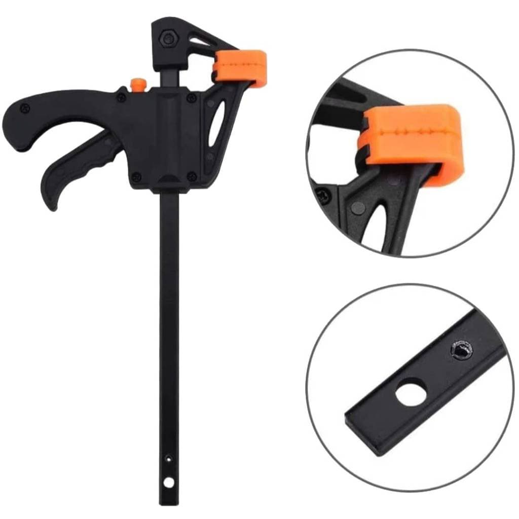 Grampo Sargento 8" (200mm) Aperto Rápido – Com 1, 2 ou 4 Unidades (2595)