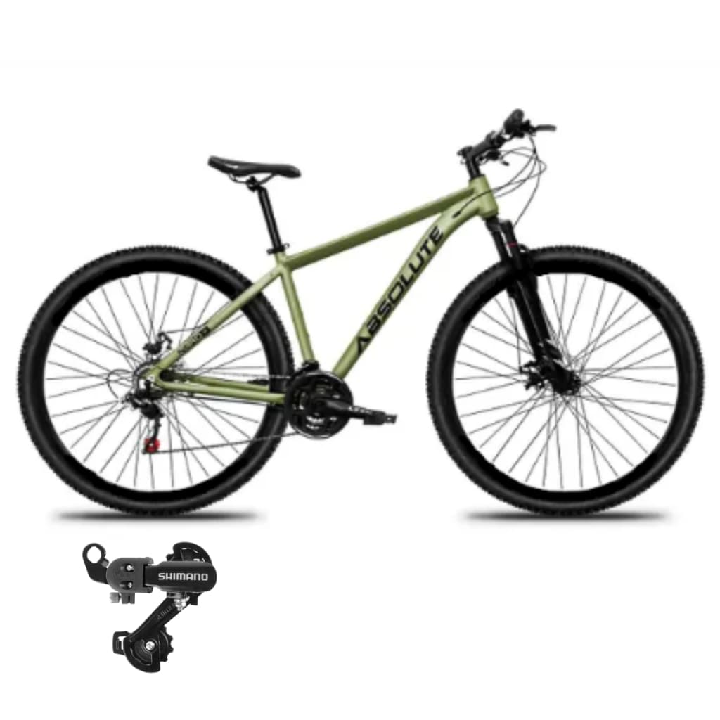 Bicicleta 29 Absolute Nero 5 Mtb 24 Velocidades Cambio Tras. Shimano Masculina Freio à Disco