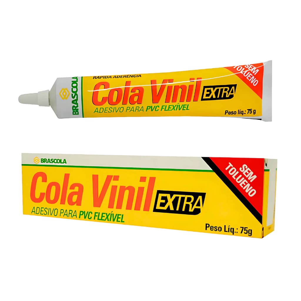 Bisnaga De Cola Vinil Pvc Extra Para Reparos De Piscina Lona Barraca Toldo 75 g