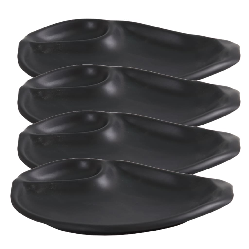 Kit 4 Travessa Gota Japonesa Oriental Melamina Sushi 21,5cm