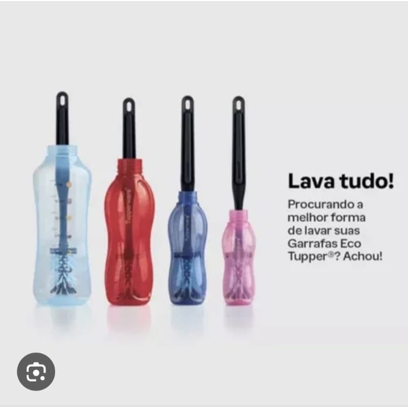 Tupperware Escova de garrafas, com cabo  original Azul
