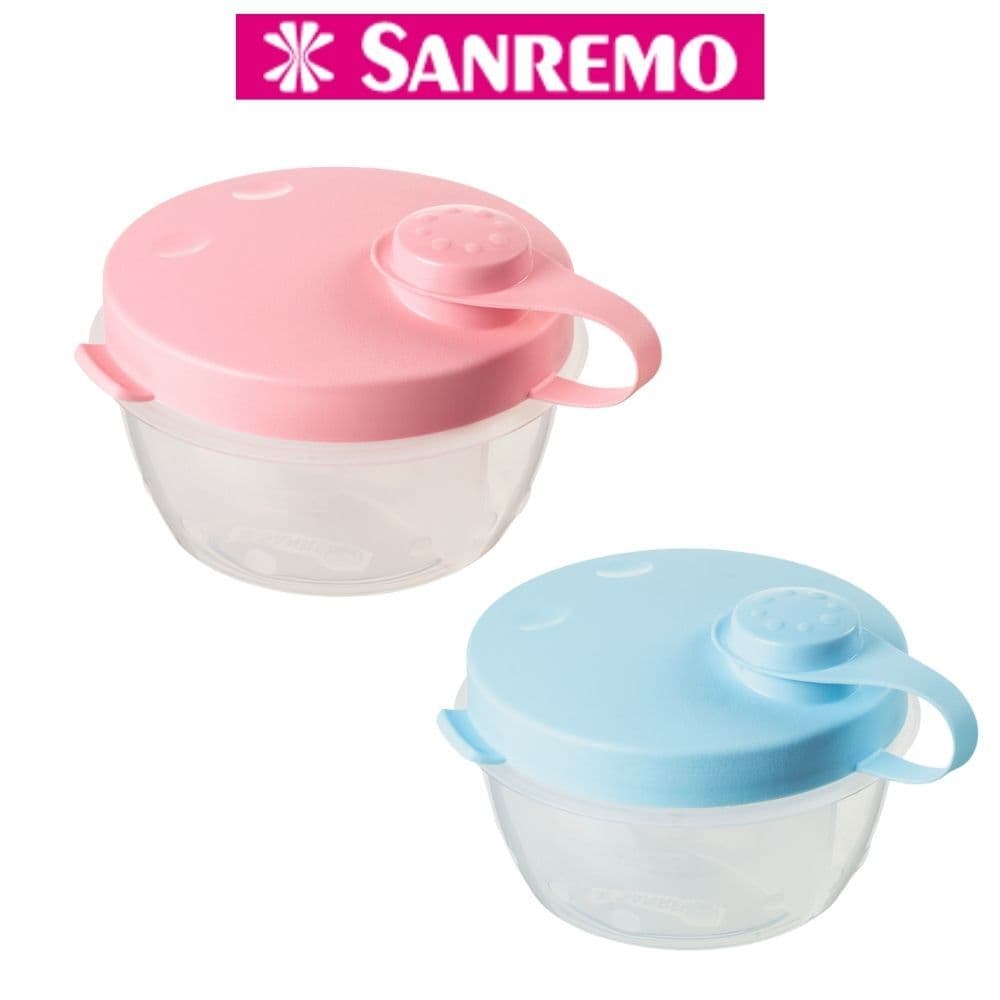 Pote Plástico Com Divisórias 280 mL Sanremo Azul ou Rosa BPA Free