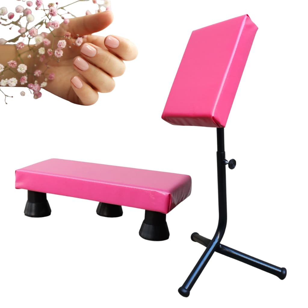 Kit Suporte Tripé Apoio das Pernas + Apoio de Mão e Punho Manicure e Pedicure