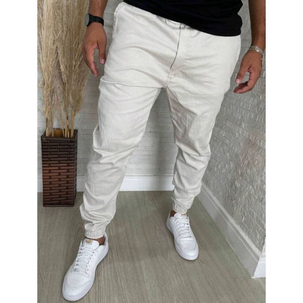 Calça Jogge rmasculino Com Punho Elástico original Produto De Ótima Qualidade Masculina Adulto Slim Moda