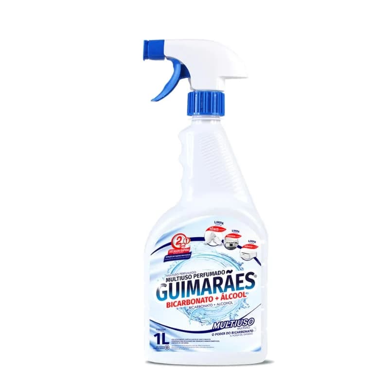 Multiuso Perfumado Guimarães Bicarbonato + Álcool Secagem Rápida 1L Com Gatilho
