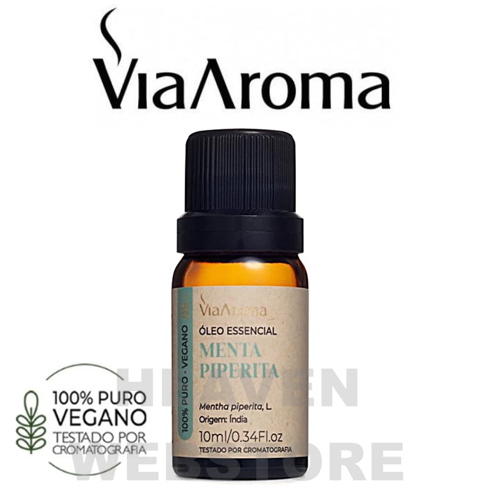 Óleo Essencial Hortelã Pimenta (Menta Piperita) 100% Puro e Vegano Via aroma 10ml