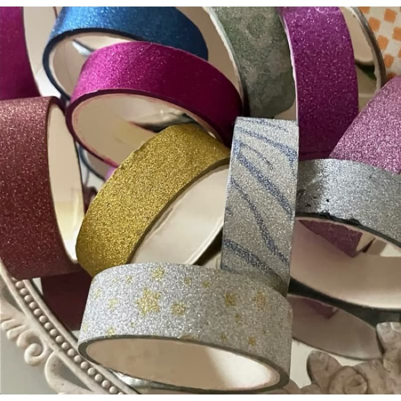 Washi tape glitter conjunto