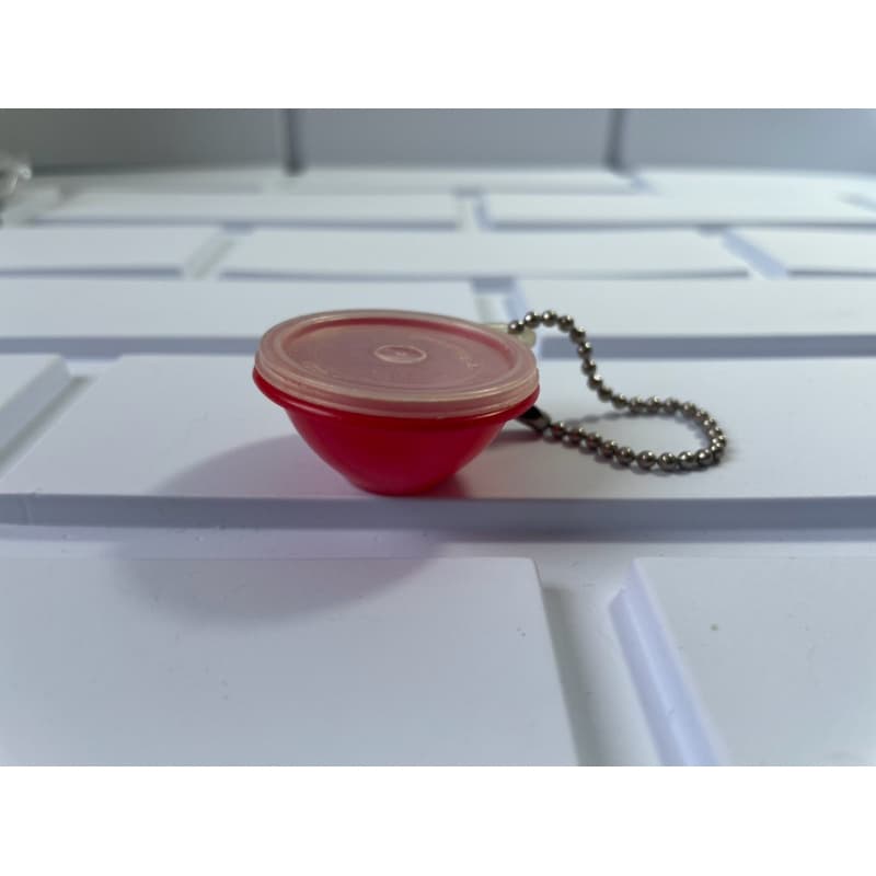 Mini Tupperware chaveiro com corrente - Ideal para chaves