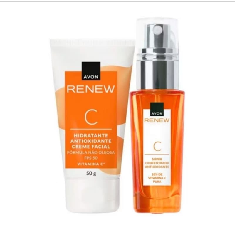 Kit Hidratante Antioxidante com Vitamina C + Sérum Super Concentrado Renew Vitamina C