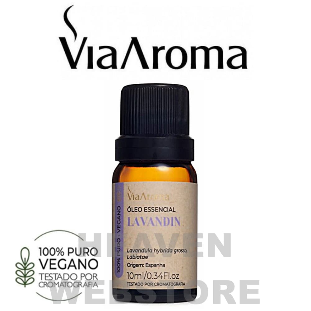 Óleo Essencial LAVANDIN - Via aroma - 100% Puro e Vegano para Aromaterapia