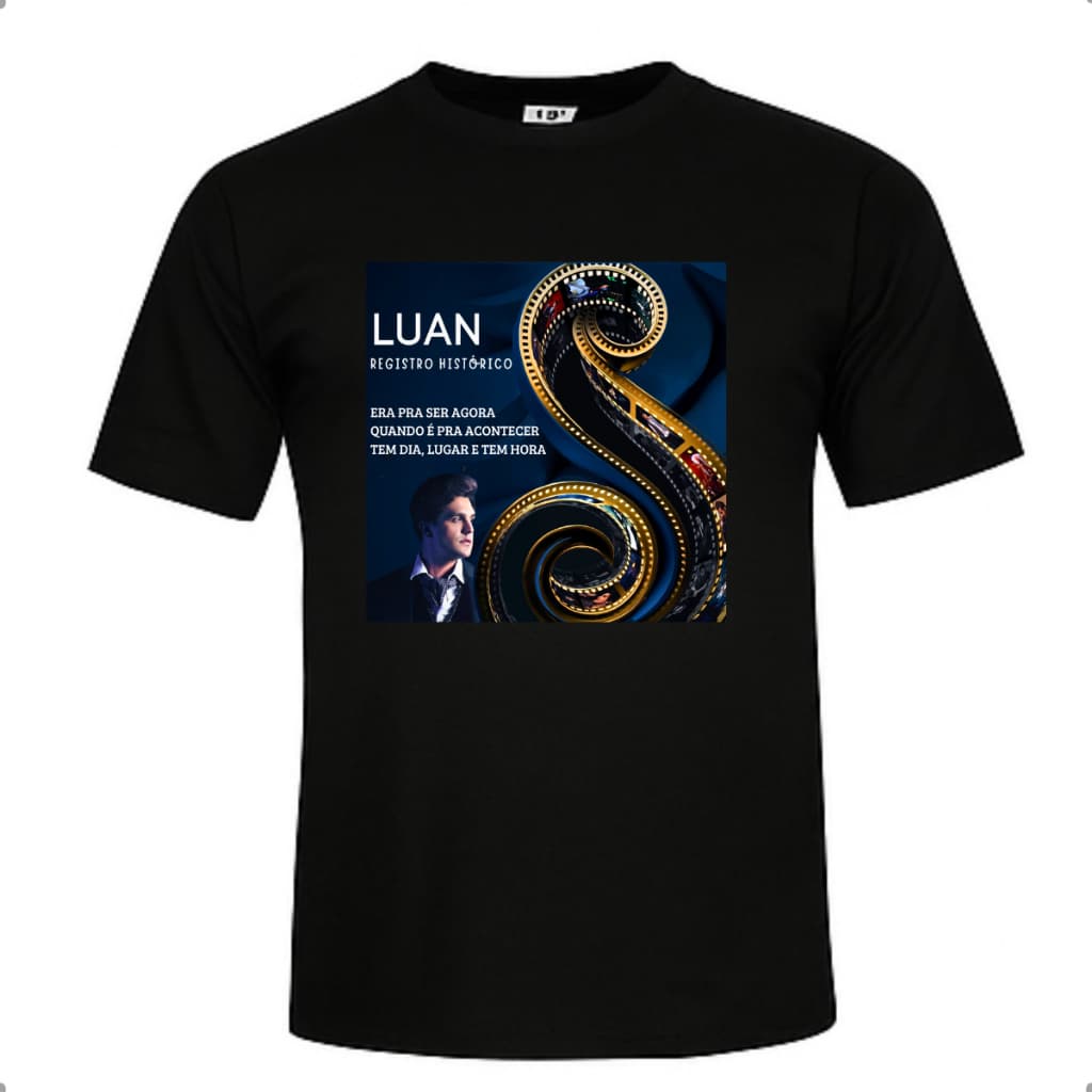 Camiseta Luan Santana Camisa Personalizada Cantor Luan Santana Unissex DVD Algodão