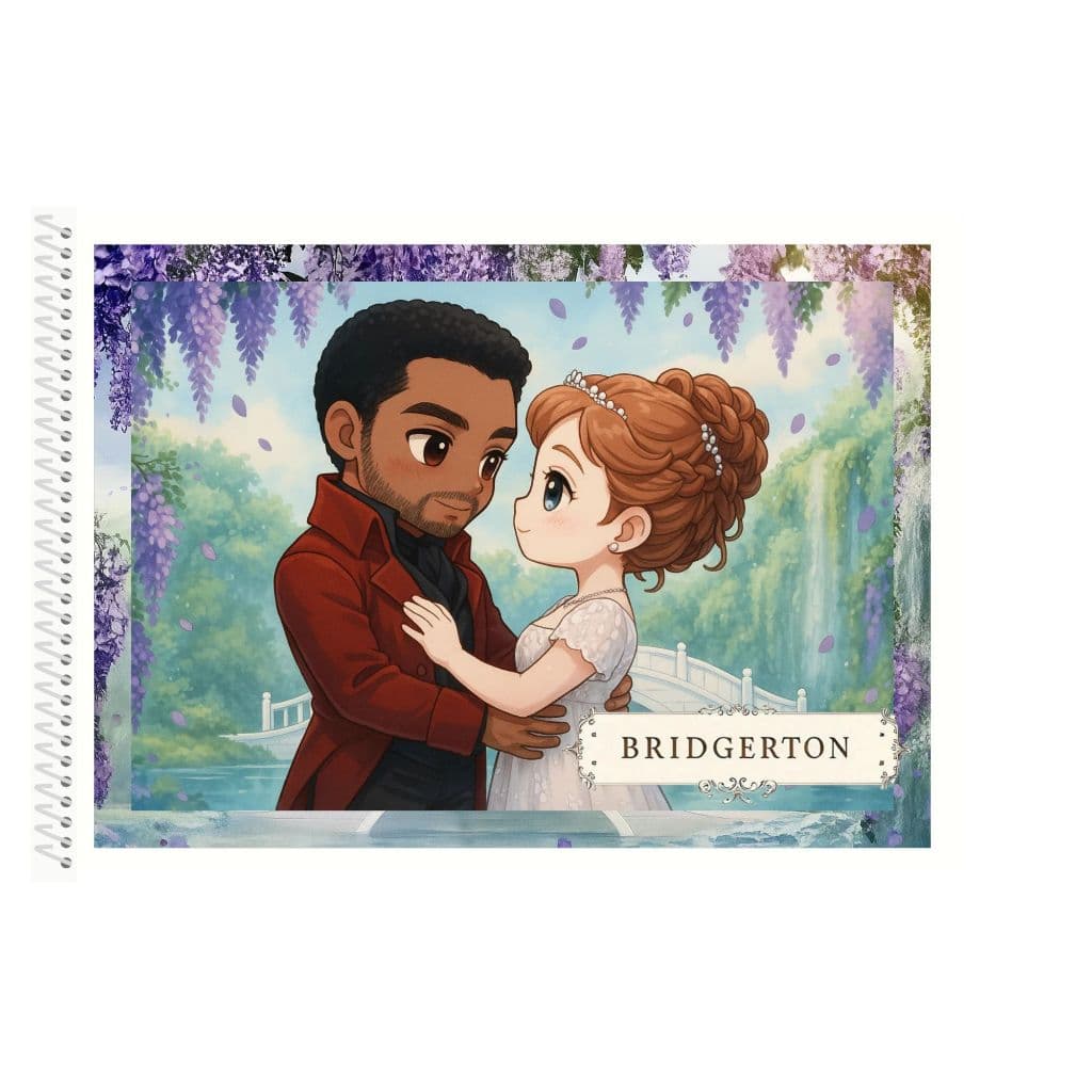 Bridgerton | Livro de Colorir  Bridgerton | Serie | Edição Fofa e Divertida | Tamanho A5 & A4 |50 Paginas