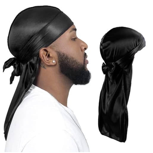 Bandana Durag Silky / Preta