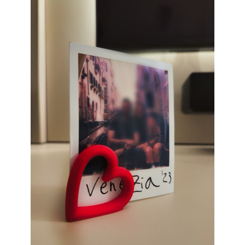 Suporte para foto Coração / suporte polaroid decoração