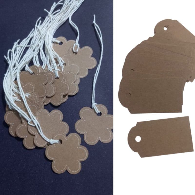 Tags de Papel Kraft: Formatos Variados
