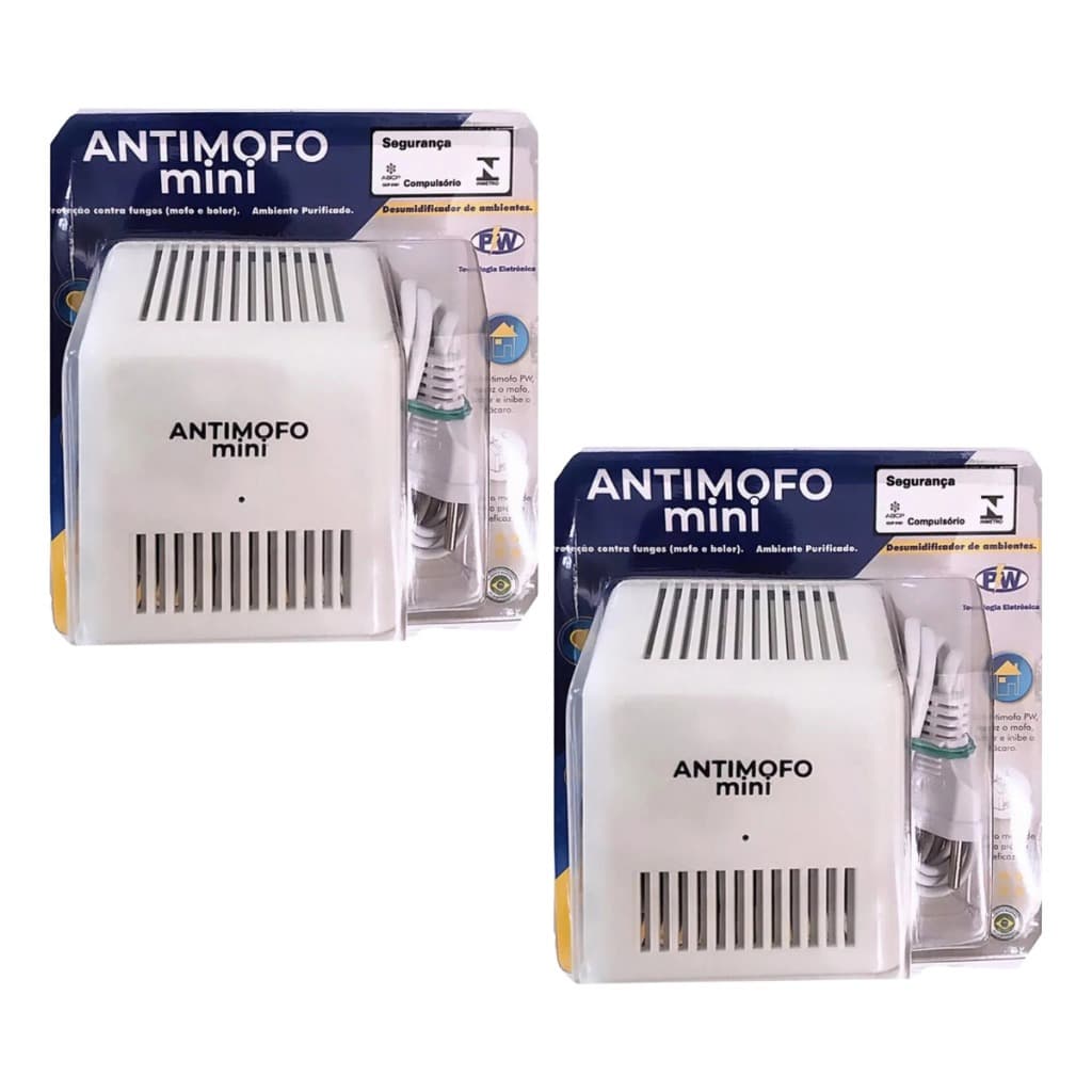 Kit 2x Antimofo Mini Desumidificador Closet Armario 127v/220v Pw