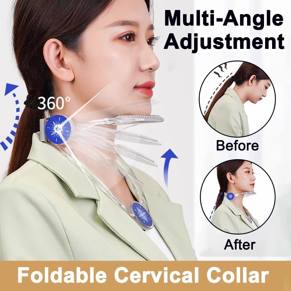 Neck Brace dispositivo de tração - Correção da postura cervical colar cervical cuidados