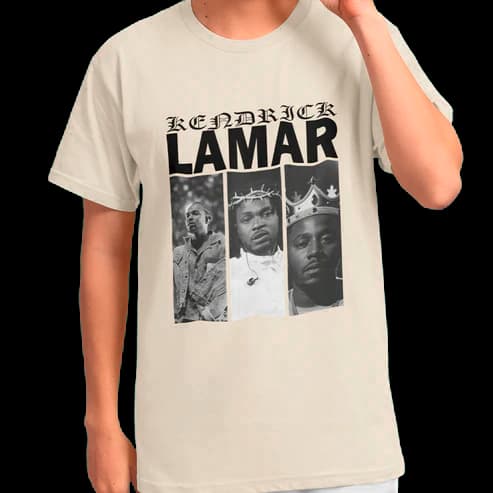 Camisa Premium Kendrick Lamar King Blusa Unissex Camiseta 100% Algodão