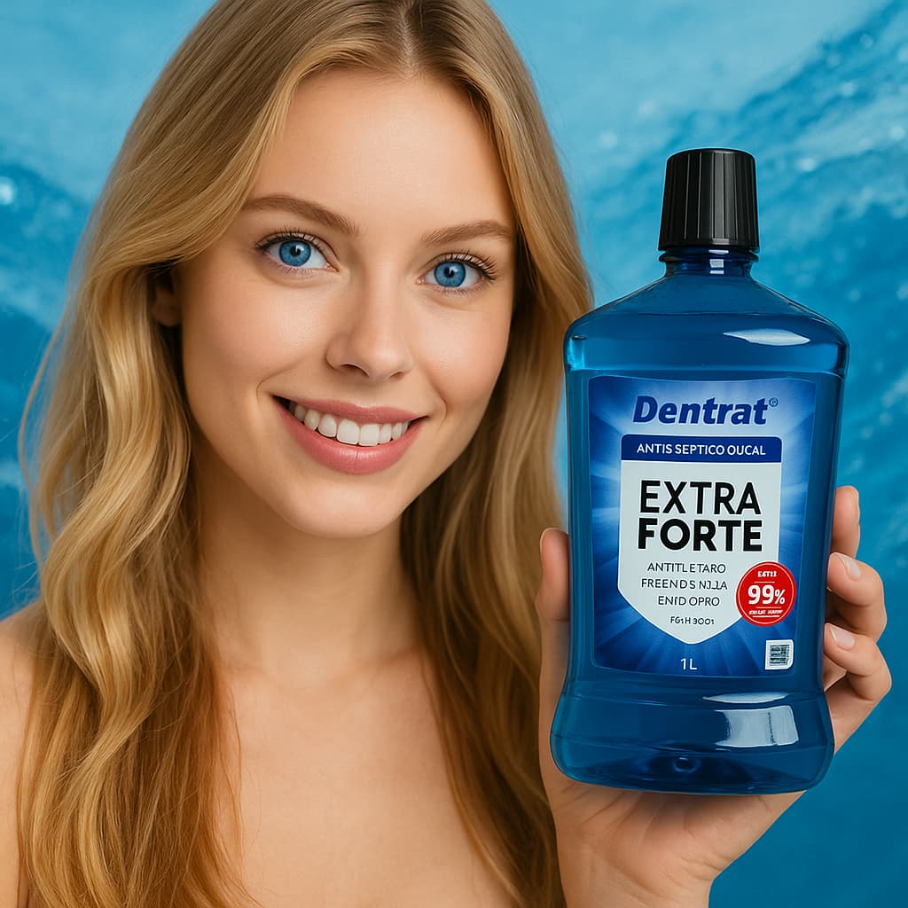 Enxaguante Bucal 1litro  Dentrat Extra Forte Antisséptico