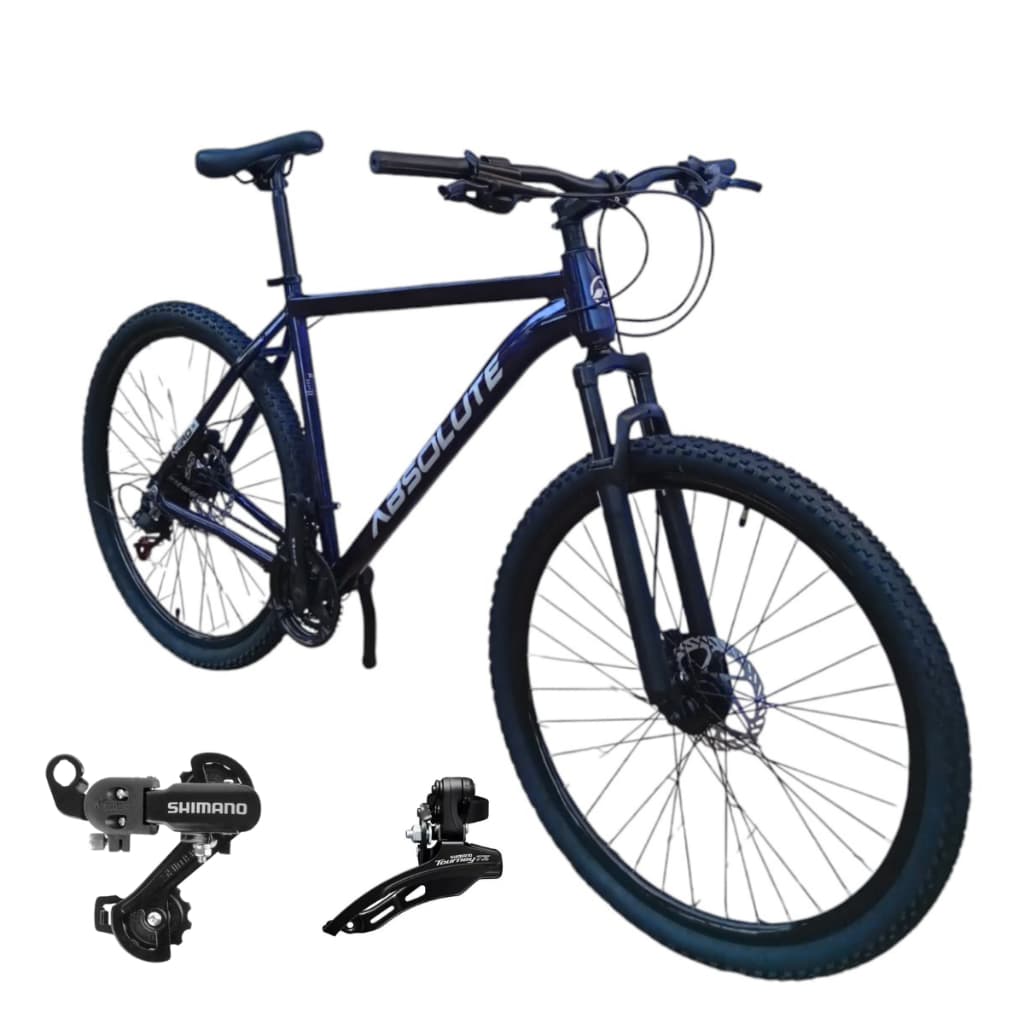 Bicicleta Masculina Absolute Nero 5 Aro 29 Câmbios Tras/Diant Shimano 21v Freio Disco Mtb