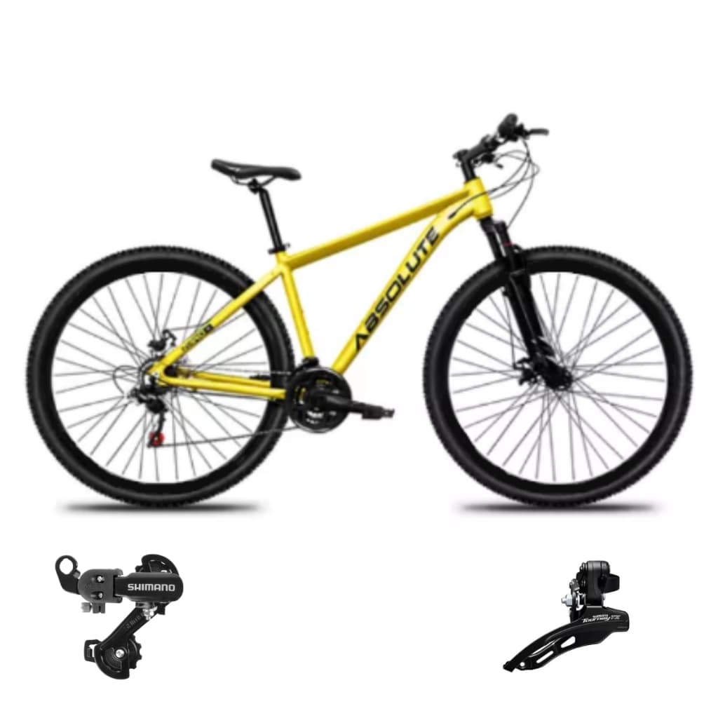 Bicicleta Absolute Nero 5 Masculina Aro 29 24V Shimano Freio a Disco Suspensão