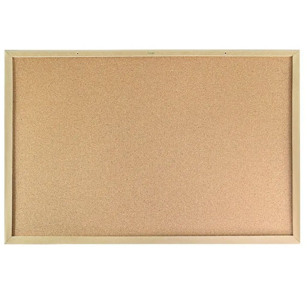 Quadro de Cortiça 60x90cm Souza com Moldura MDF para Recados e Avisos