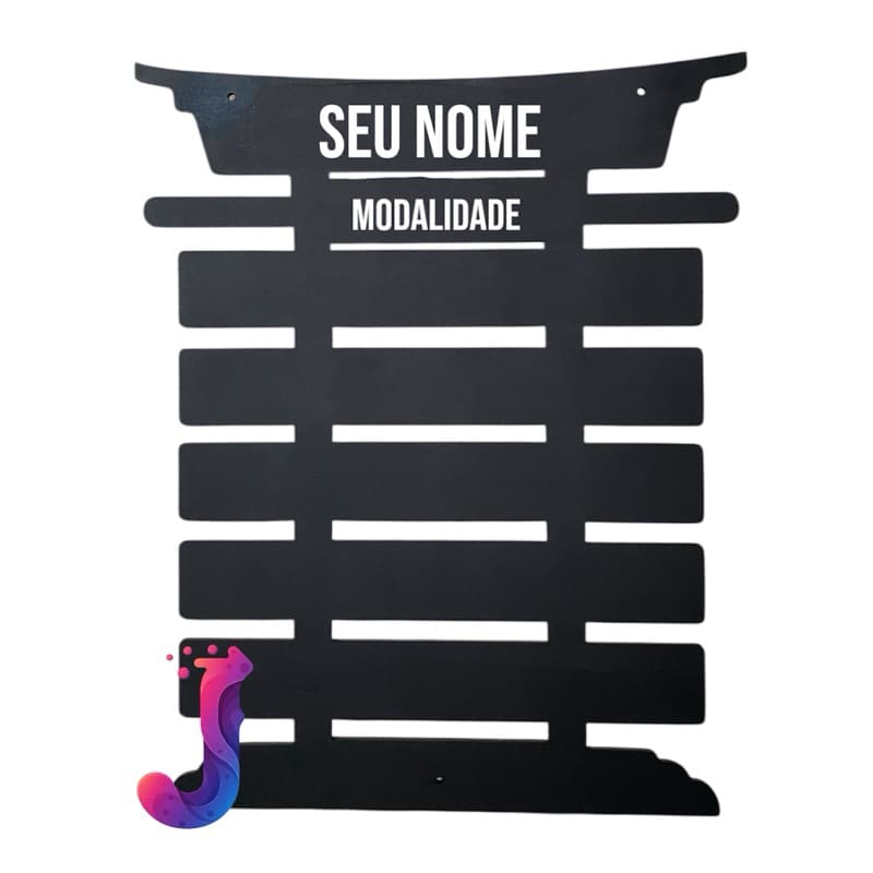 Suporte Para Faixas Porta Faixas Personalizado De Parede Artes Marciais Luta Jiu-Jitsu Karatê Taekwondo MDF 6mm