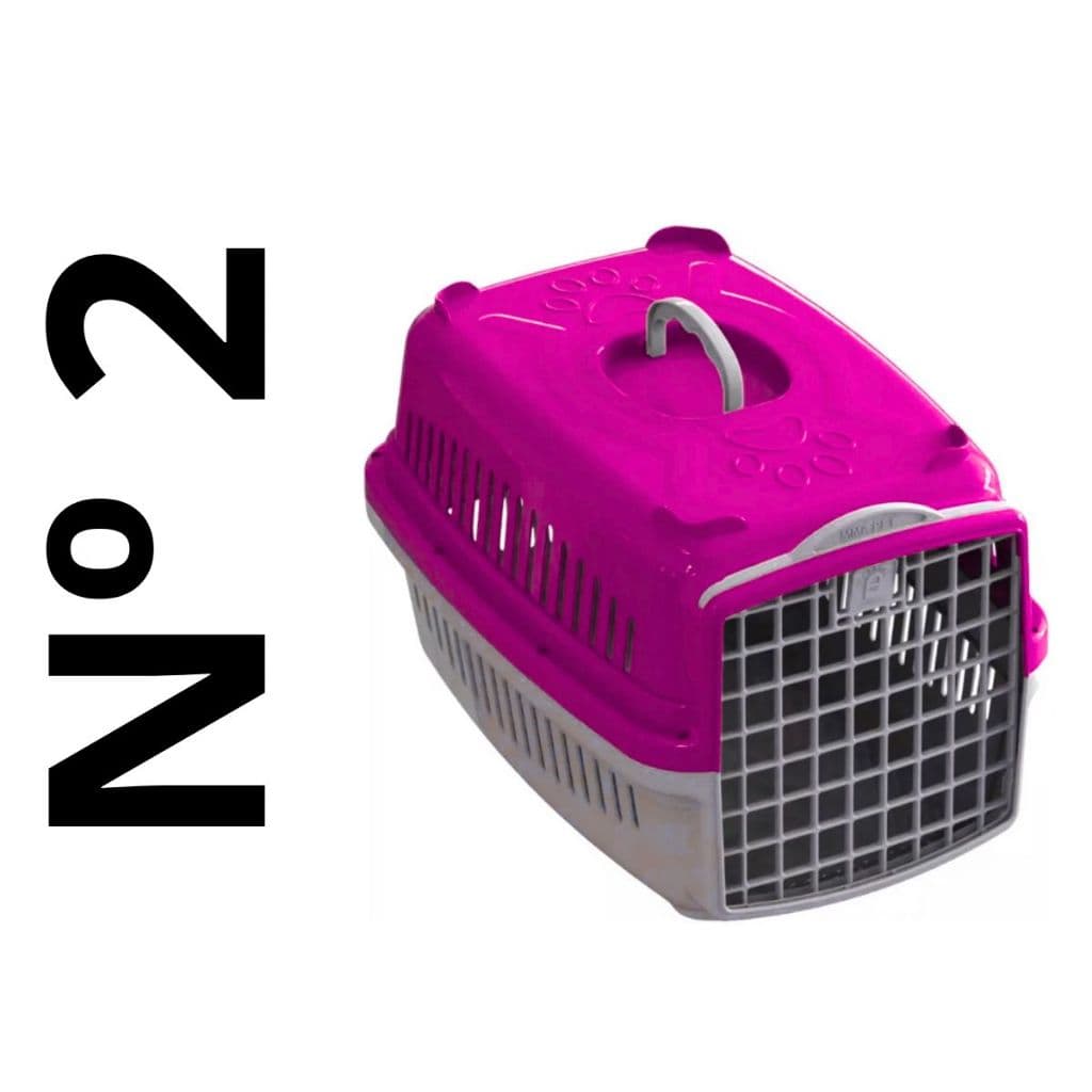 Caixa de Transporte para Cachorros e Gatos MMA Nº 02 Rosa Unidade