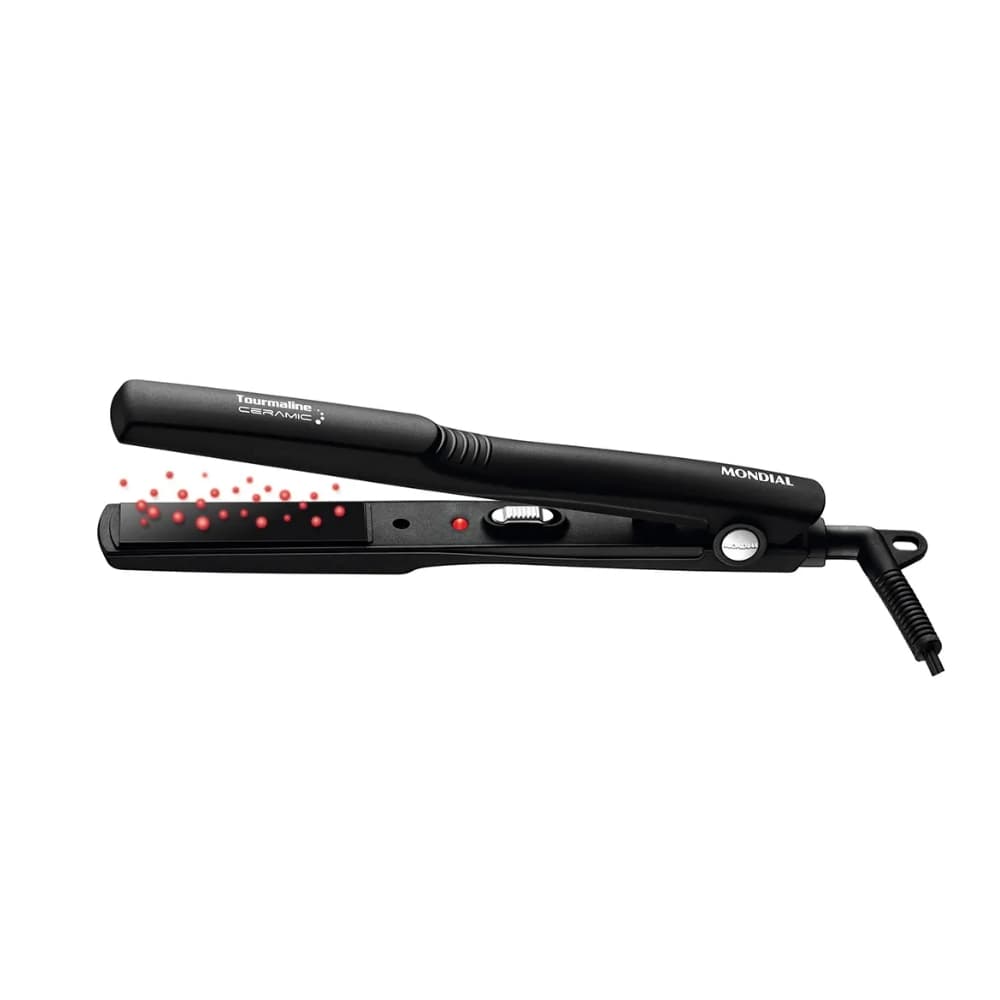 Prancha Alisadora Mondial Tourmaline Ceramic Bivolt Temperatura Máxima 220°C