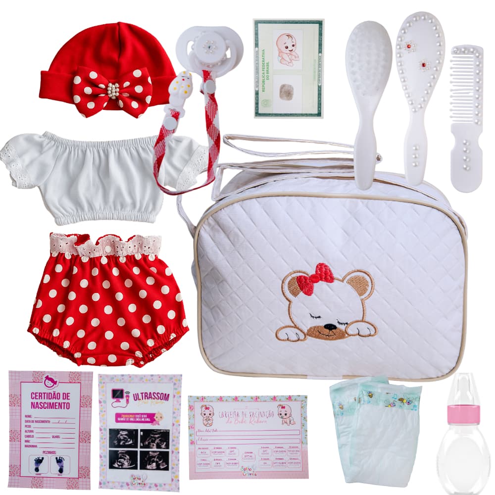 Kit Premium para Reborn – Acessórios Elegantes com Realismo e Delicadeza
