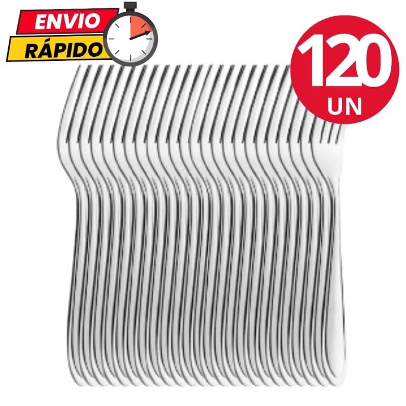 Jogo de Talheres 120 Peças Garfo em Aço Inox Jogo de Talher Garfos de Mesa
