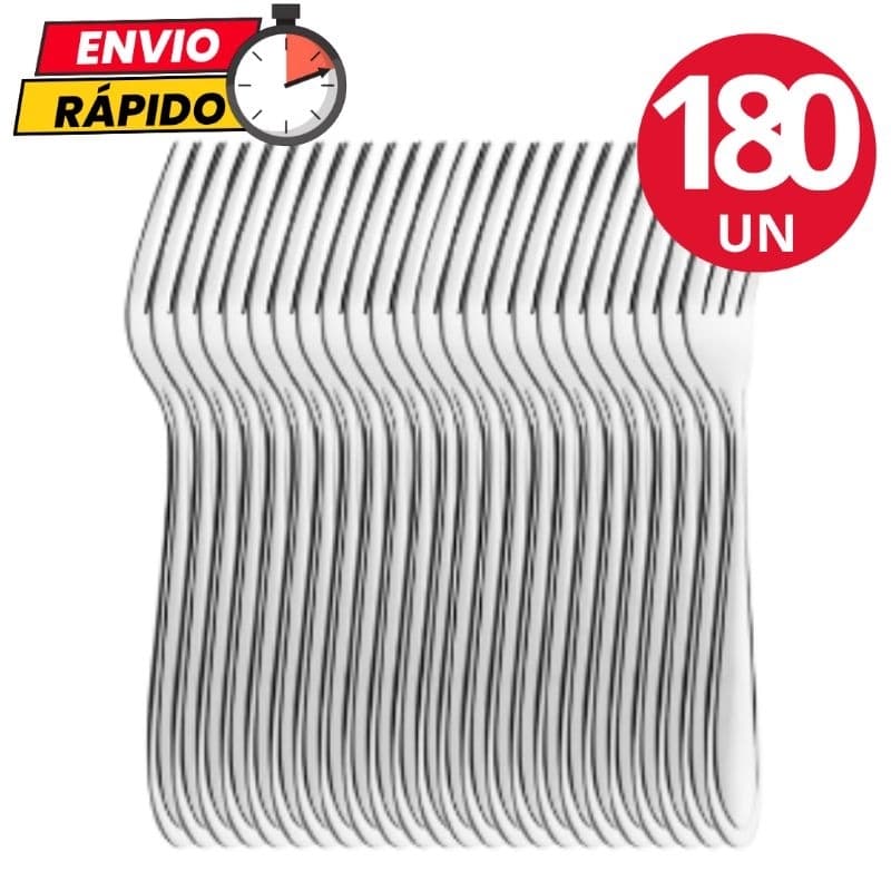 Jogo de Talheres 180 Peças Garfo em Aço Inox Jogo de Talher Garfos de Mesa