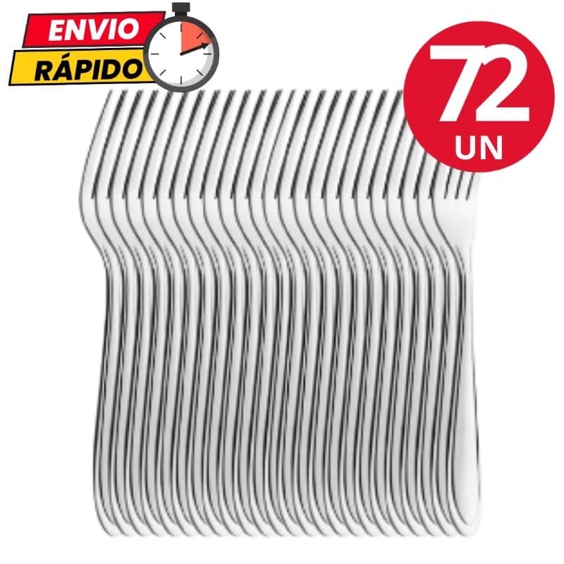 Jogo de Talheres 18/36/72 Peças Garfo em Aço Inox Jogo de Talher Garfos de Mesa