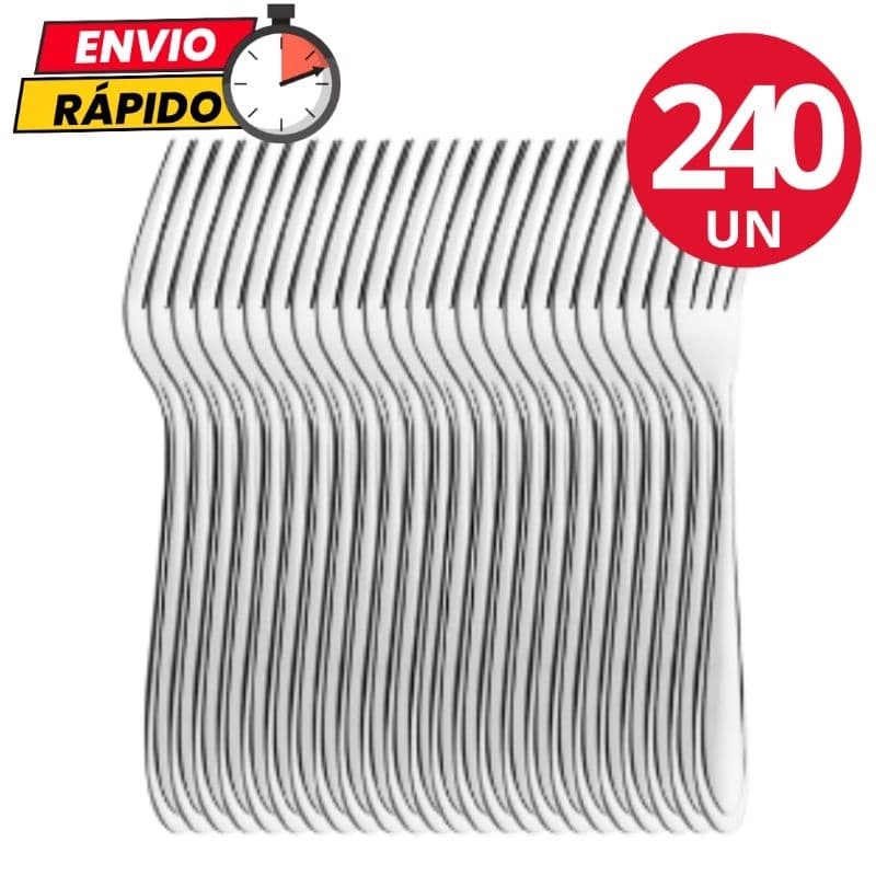 Jogo de Talheres 240 Peças Garfo em Aço Inox Jogo de Talher Garfos de Mesa