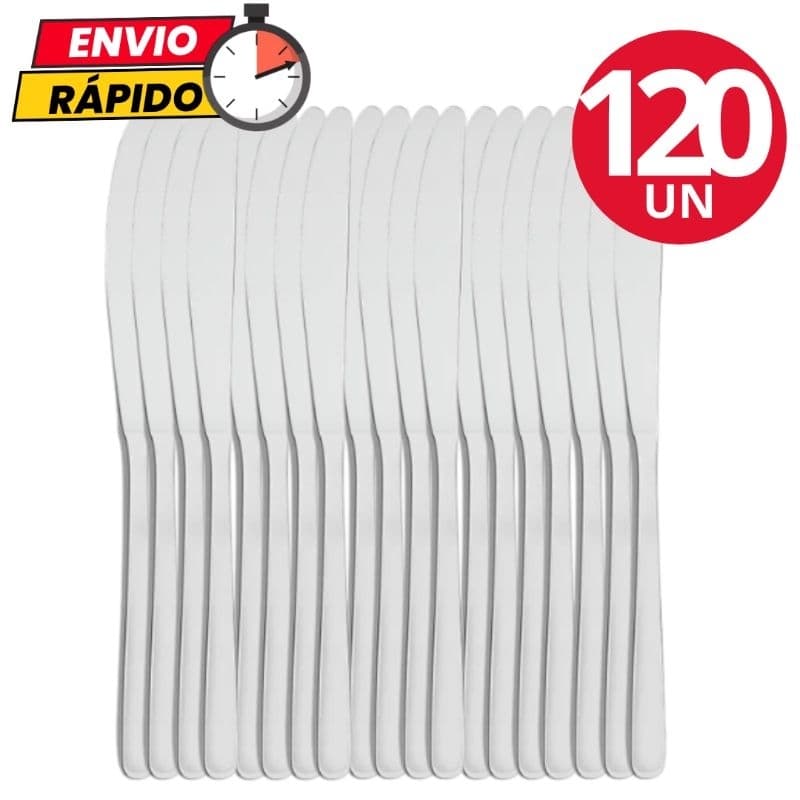 Jogo de Talheres 120 Peças Facas em Aço Inox Jogo de Talher Facas de Mesa