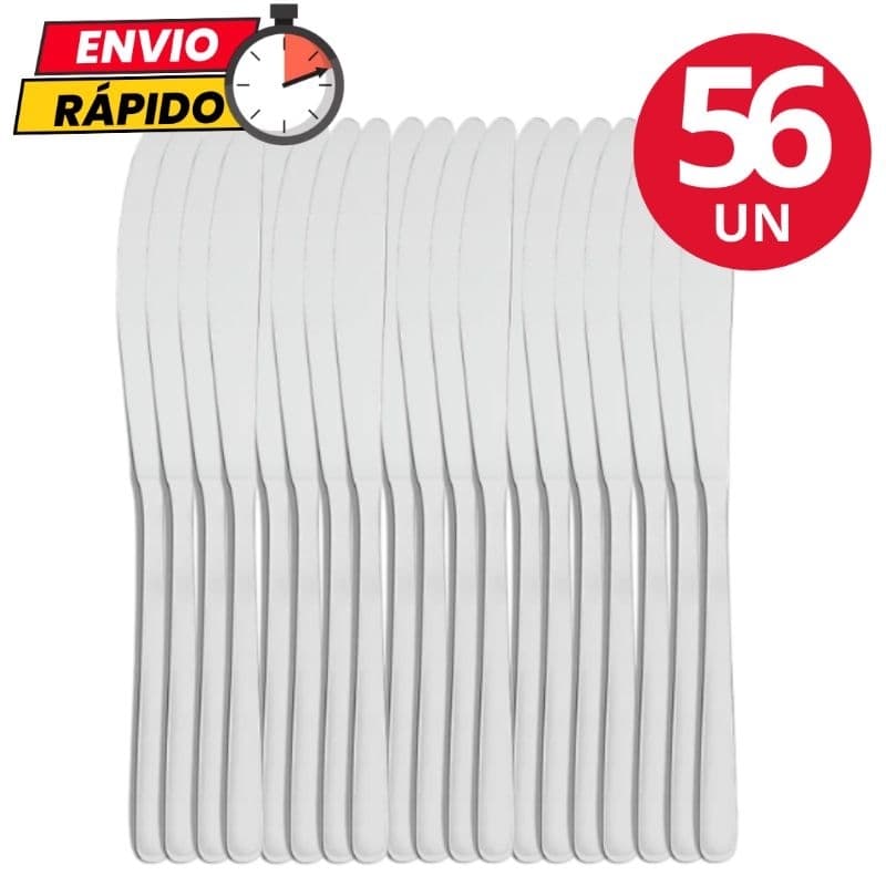 Jogo de Talheres 24/30/48/56 Peças Facas em Aço Inox Jogo de Talher Facas de Mesa