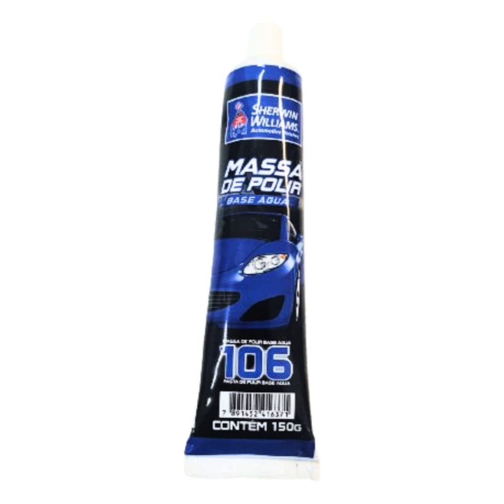 Massa de Polir n°2 Bisnaga Base Água 150g Sherwin Williams Lazzuril - Remova Risco De Forma Simples Uso Profissional