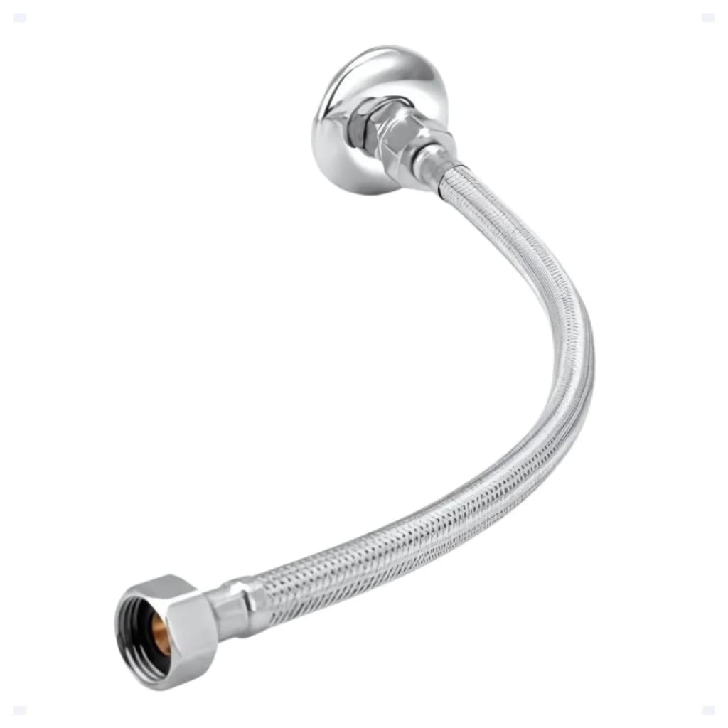 Engate  Flexível  Trancado  Mangueira Flexível  Aço Inox 40 Cm agua quente e fria