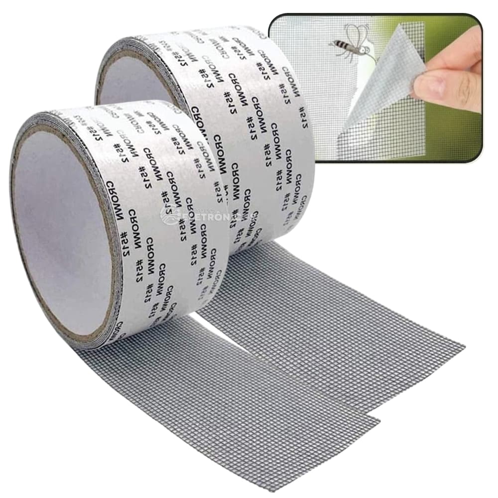 Kit Econômico com 2 Rolos de Fita Adesiva para Telas Mosquiteiras – BOM1349