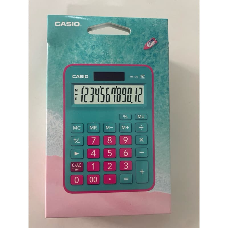 calculadora de mesa portátil verde|pink