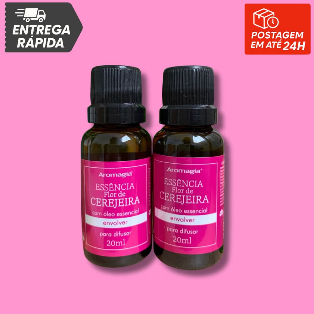 Essência Flor de Cerejeira Aromagia 20ml - Kit com 2 unidades WNF