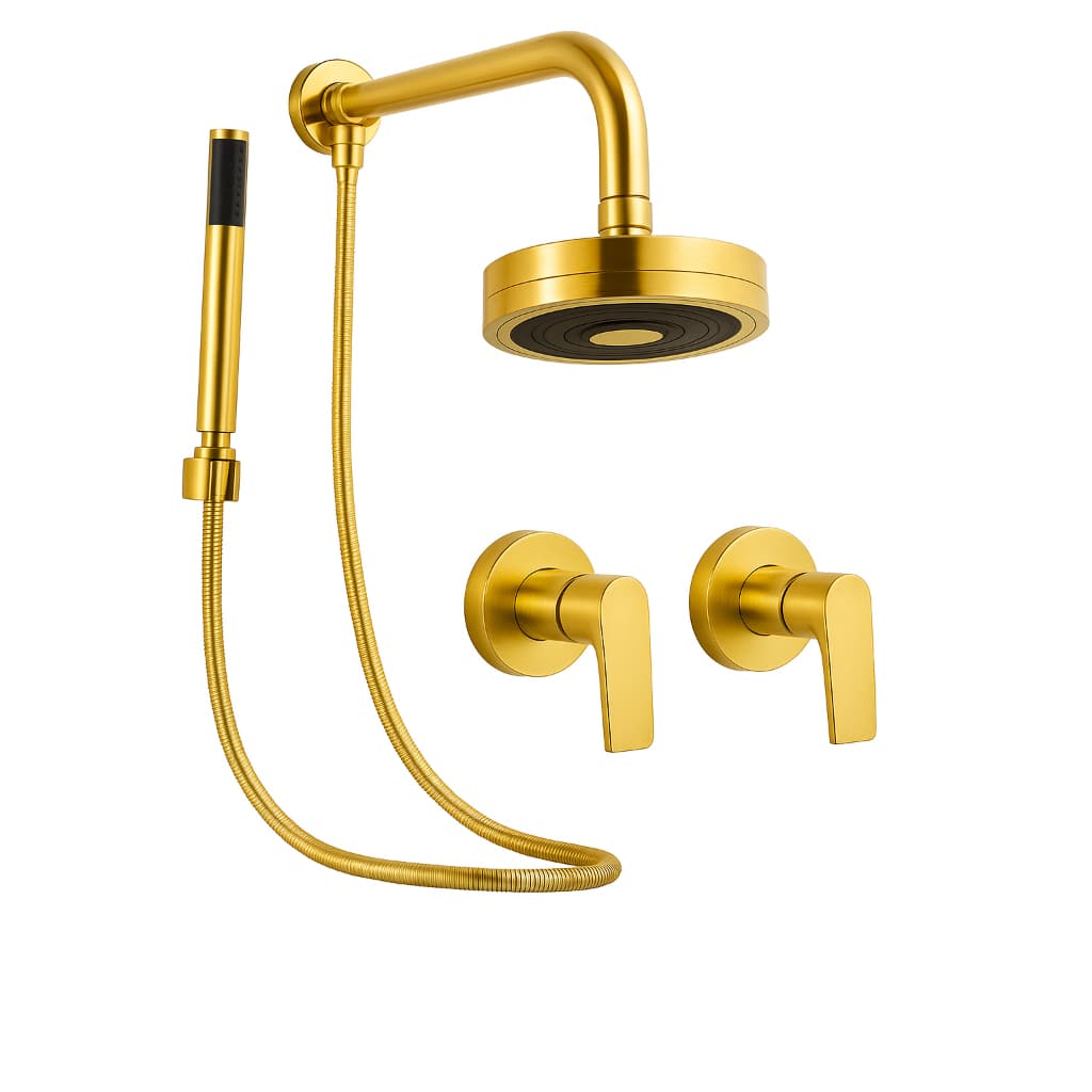 Chuveiro Evo Casa Tecnologia Autolimpante Dourado Brilhante
