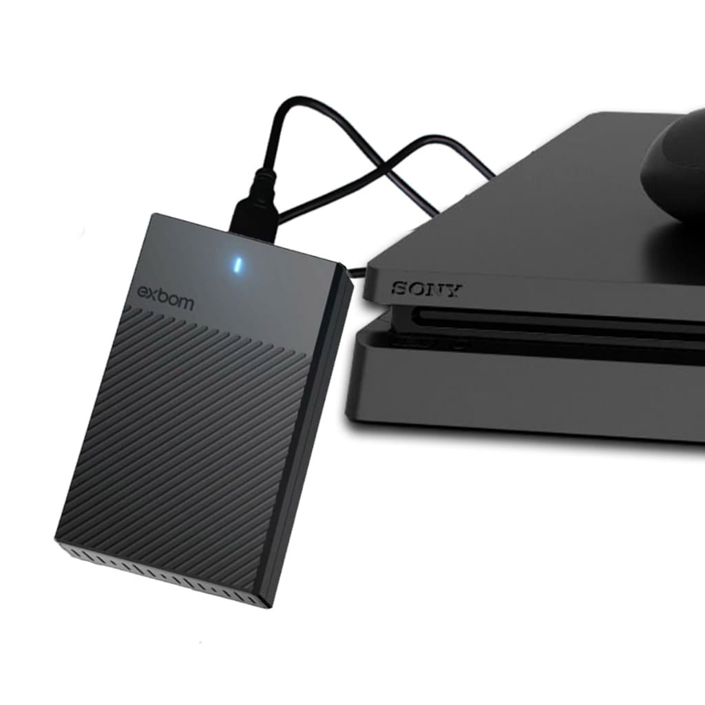 HD Externo Portátil 500GB Slim Rápido USB 3.0 para Notebook PC TV Console PS4 PS5 e XBOX