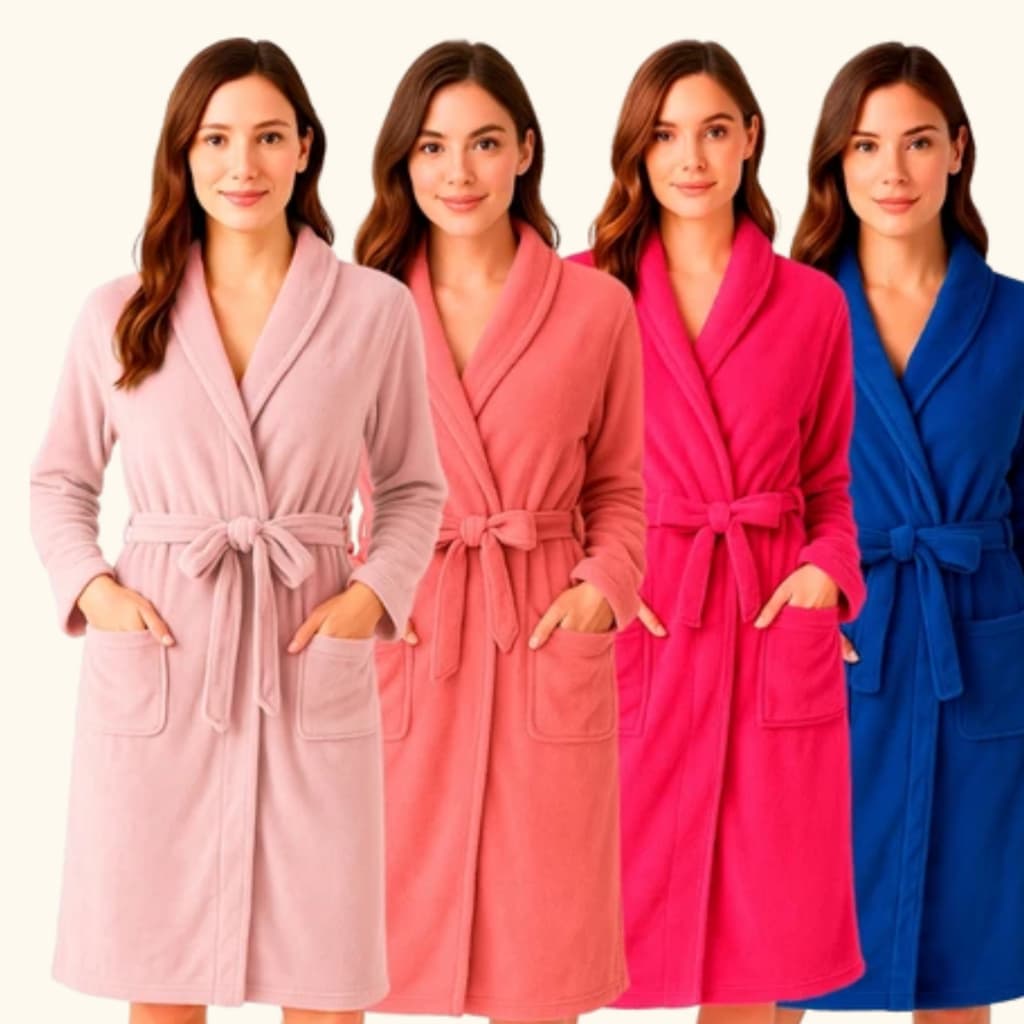 Roupão Microfribra Camesa Inverno Personalizado Com Bordado Do Nome