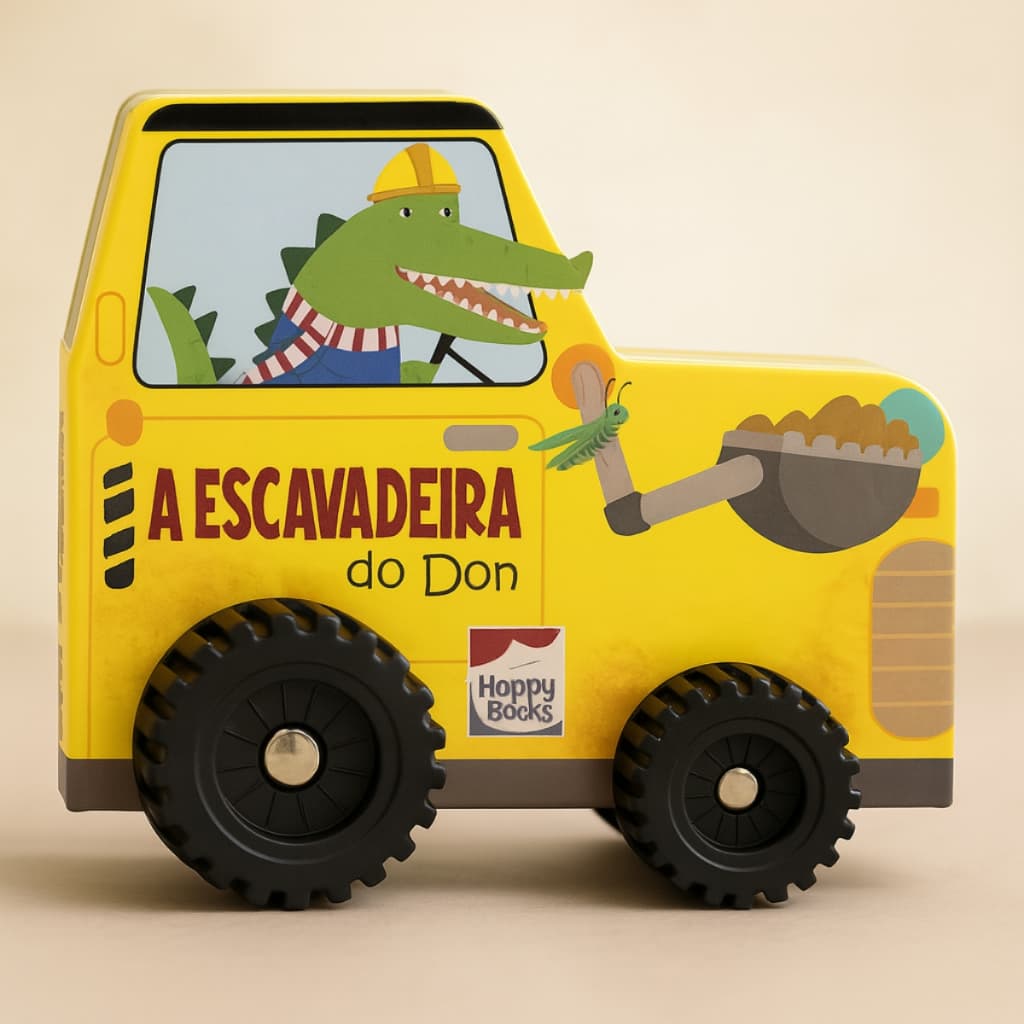 Livro Infantil Aventura Sobre Rodas A Escavadeira do Don