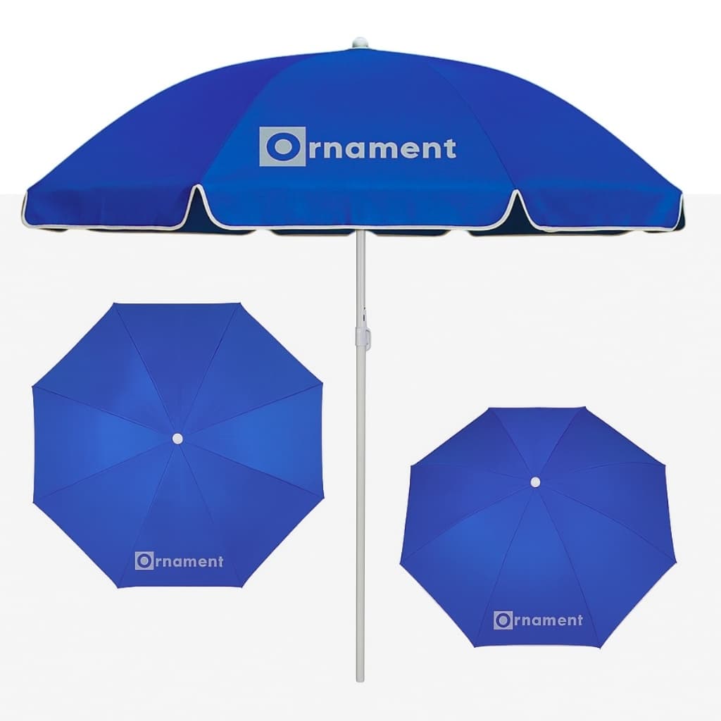 Guarda Sol Para Praia Piscina Gigante 2,40 M Azul Ornament GSO-240