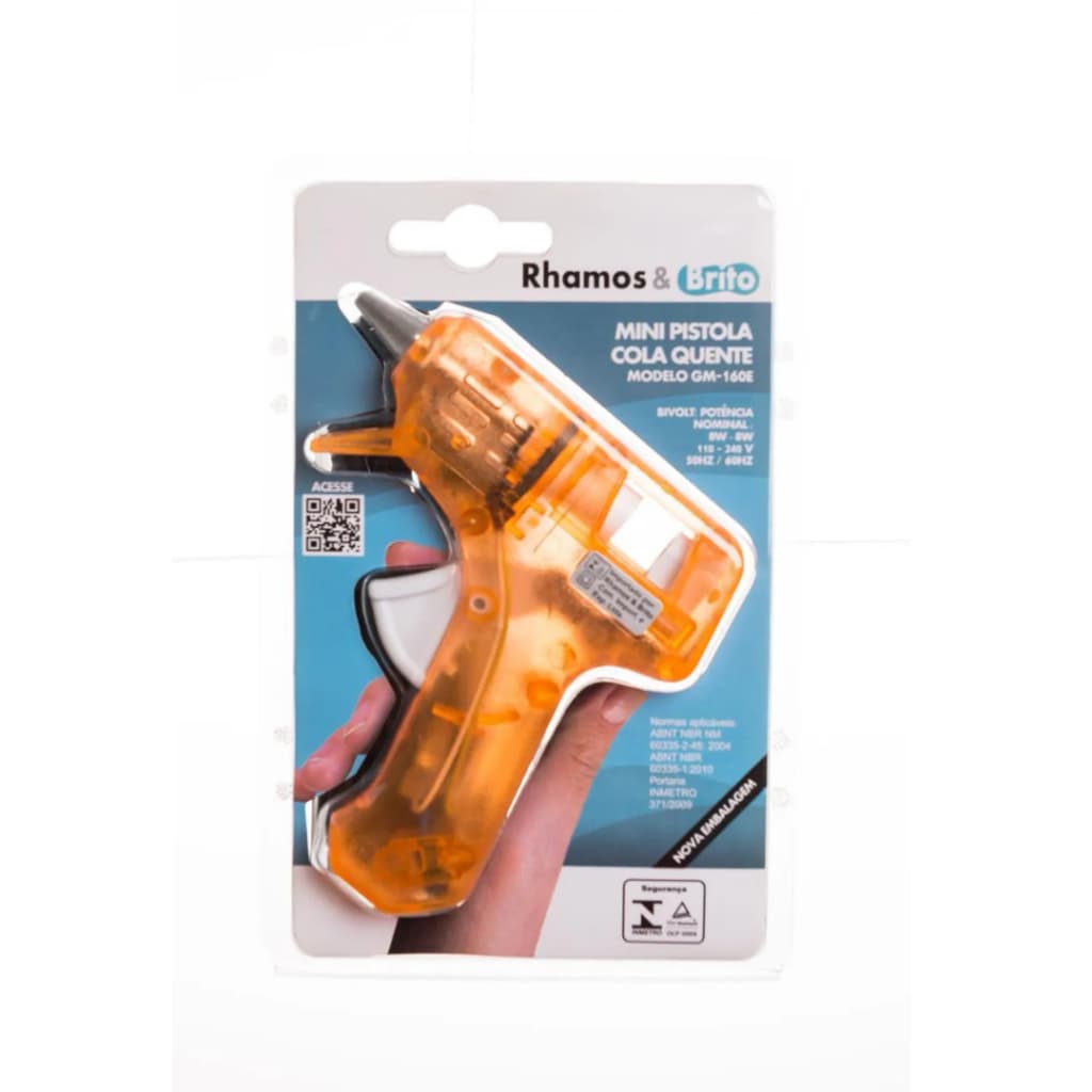 Pistola de Cola Quente Fina Artesanal 8W/20W
