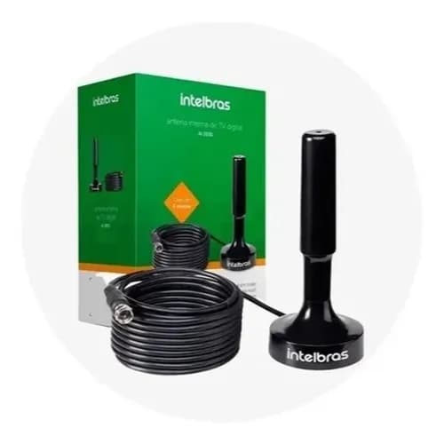 Antena Digital Interna Intelbras Tv 4k Uhf Hdtv Ai 2031 5m