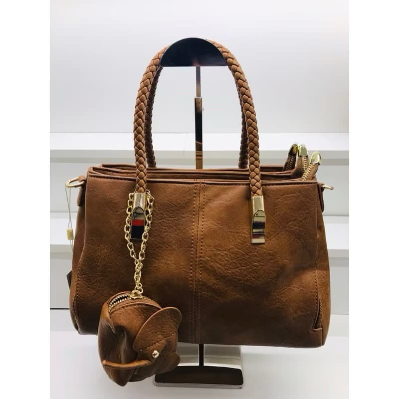 bolsa feminina transversal lançamento 3 ziper qualidade bolsa de moda com 2 alcas